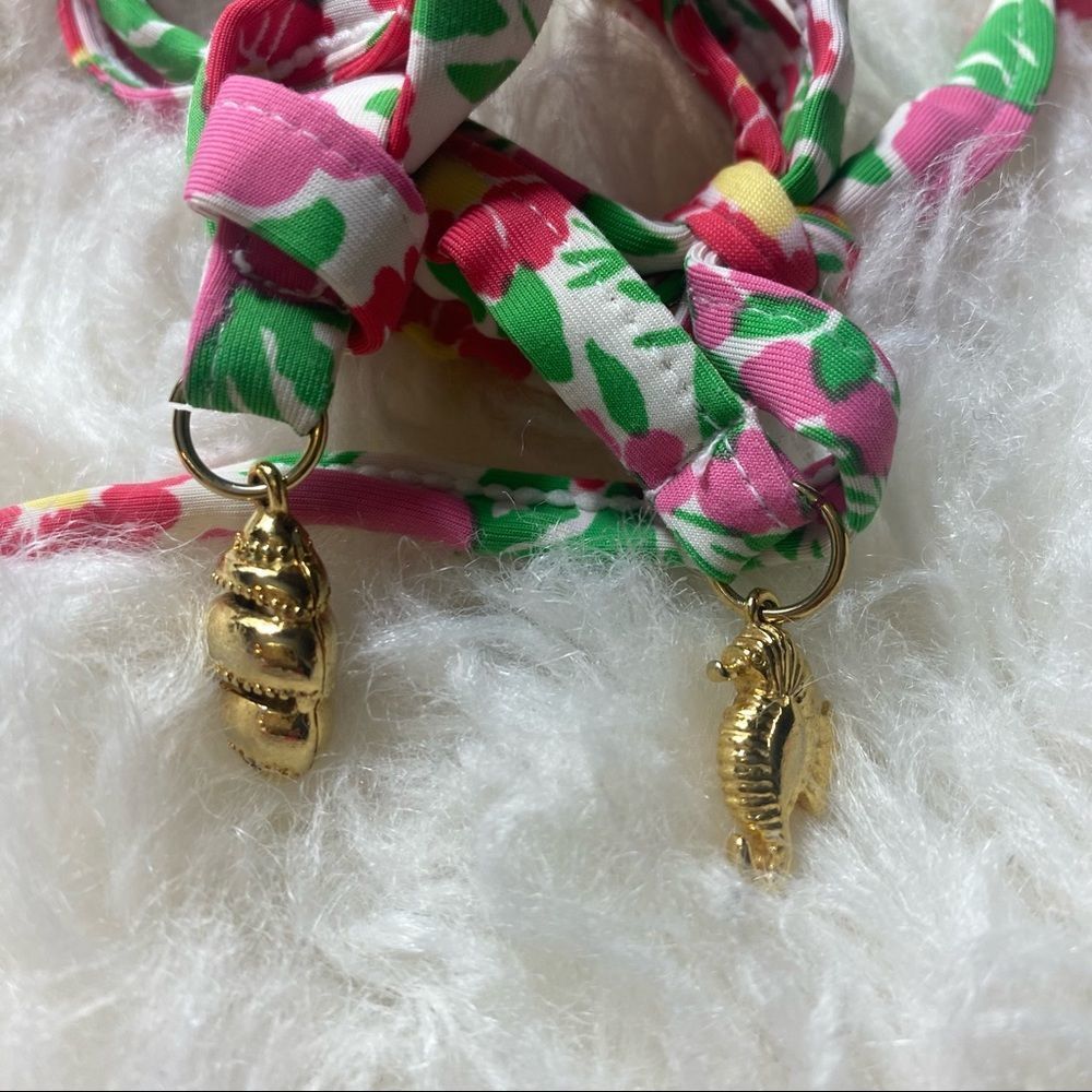 Lilly Pulitzer Ants on Parade floral colorful pink green string bikini XS - Picture 4 of 7
